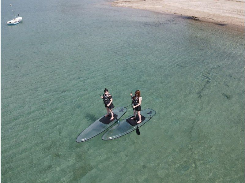 奄美大島【当日予約可能】クリアSUP（60分）※ドローン空撮等写真の無料プレゼントあり※お1人様もお任せ下さい☆の紹介画像