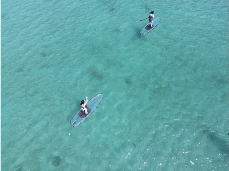 奄美大島【当日予約可能】クリアSUP（60分）※ドローン空撮等写真の無料プレゼントあり※お1人様もお任せ下さい☆の紹介画像