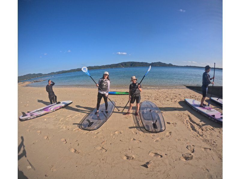 奄美大島【当日予約可能】クリアSUP（90分）※ドローン空撮、GoPro、水中カメラで撮影写真の無料プレゼントあり※お1人様もお任せ下さい☆