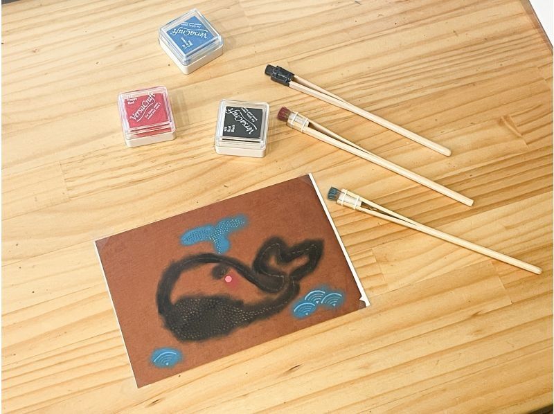 [Tokyo Asakusa] Let's dye postcards with Ise Katagamiの紹介画像