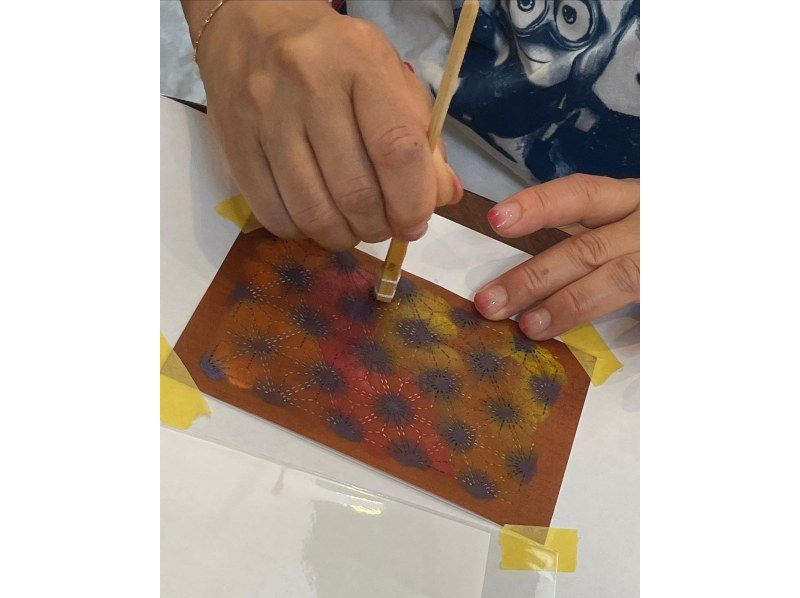 [Tokyo Asakusa] Let's dye postcards with Ise Katagamiの紹介画像