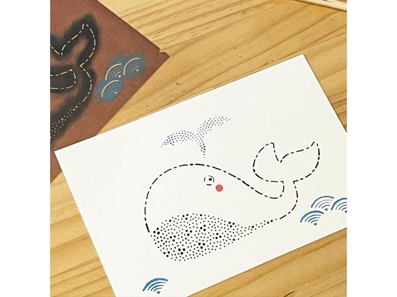 [โตเกียว อาซากุสะ] ย้อมการ์ดและโปสการ์ดปีใหม่ด้วยลายฉลุอิเสะの紹介画像