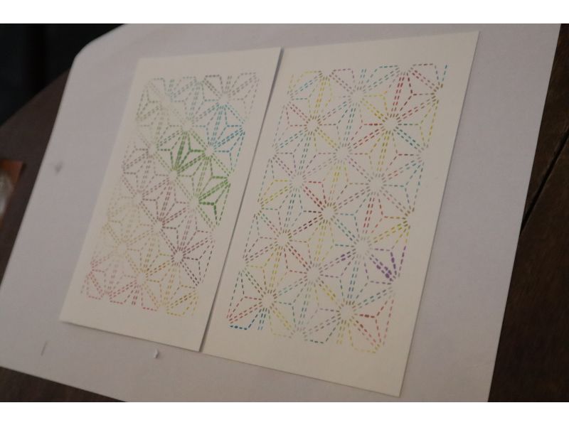 [โตเกียว อาซากุสะ] ย้อมการ์ดและโปสการ์ดปีใหม่ด้วยลายฉลุอิเสะの紹介画像