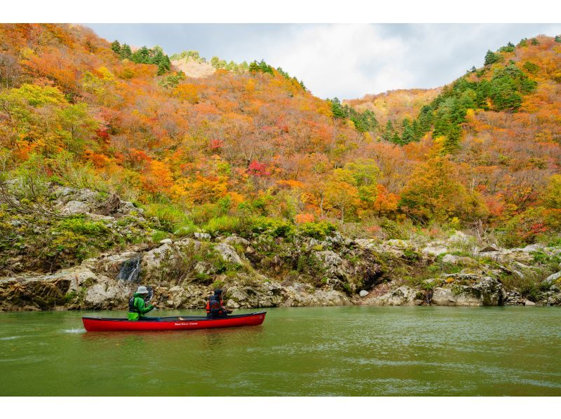 【山形・小国】赤芝峡カヌーツアー！迫る山肌と峡谷を流れる冒険アドベンチャー（ガイド付2時間ツアー、経験者向け）の紹介画像