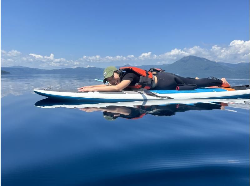 【北海道・支笏湖】水質日本一の湖でサップ体験！写真無料プレゼント♪ 初心者大歓迎・社員旅行や研修旅行にも♪