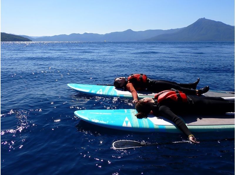 【北海道・支笏湖】水質日本一の湖でサップ体験！写真無料プレゼント♪ 初心者大歓迎・社員旅行や研修旅行にも♪