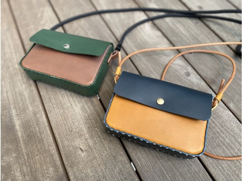 【東京・調布】お好みのカラーでレザーミニバッグ作り体験！オーガニックレザー使用の使い込むほど魅力が増す「2wayレザーバッグ」が作れます♪の紹介画像
