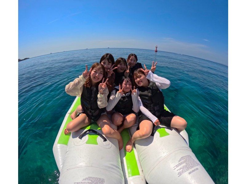 【沖縄・北谷・宜野湾】絶叫と爽快感のマリンアクティビティ『3点Bプラン』 3点は当日現地で選択OK！バナナボートや最新の乗り物がいっぱい♪の紹介画像