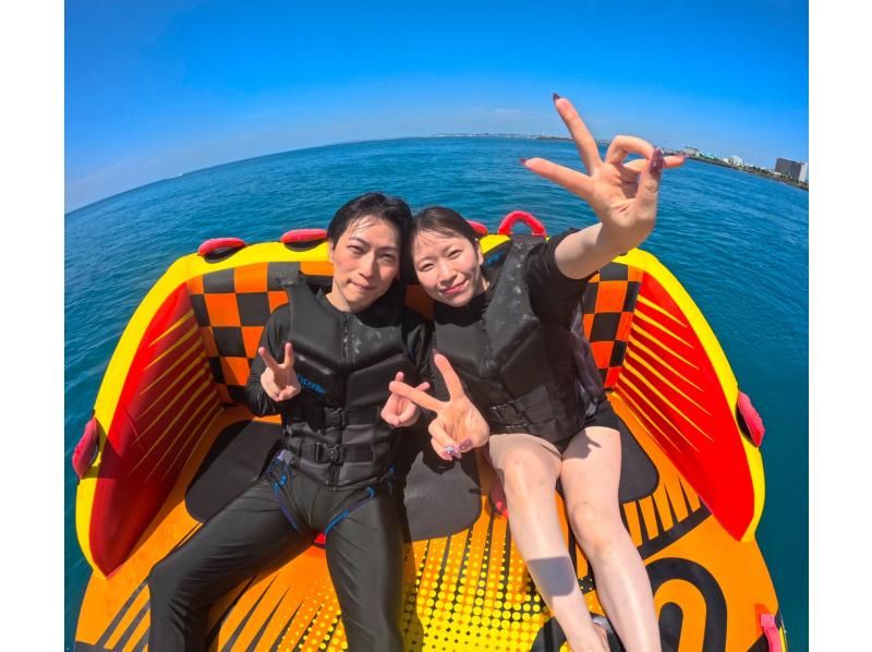 【沖縄・北谷・宜野湾】絶叫と爽快感のマリンアクティビティ『3点Bプラン』 3点は当日現地で選択OK！バナナボートや最新の乗り物がいっぱい♪の紹介画像