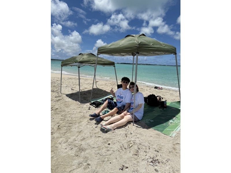 【宮古島】当日予約1時間前ok！ボートで行く【幻のユニの浜ツアー】(ドローン撮影無料)浜上陸1時間！  ⭐︎海亀遭遇率79%⭐︎の紹介画像