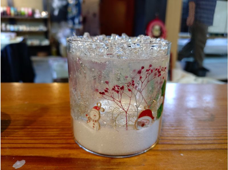 【滋賀・高島】ジェルキャンドル体験プラン♪Xmasキャンドル作り　家族旅行、滋賀旅におすすめ！の紹介画像