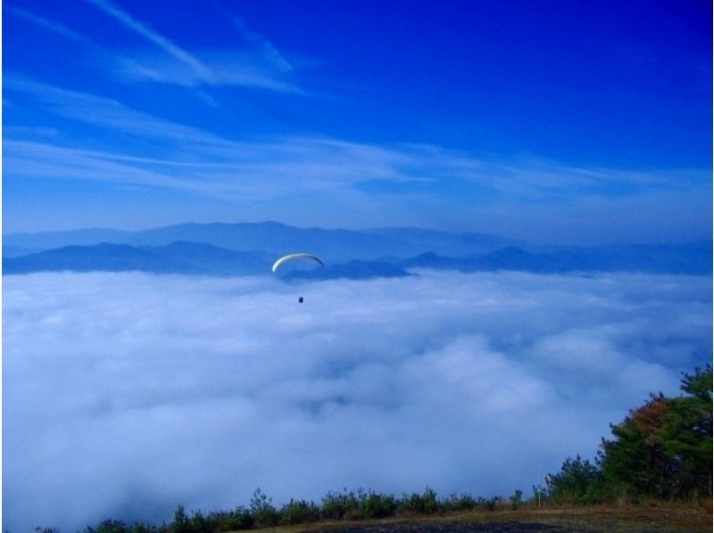 สำหรับขาเข้า [เกียวโต Nantan] พาราไกลด์ดิ้ง(Paragliding) ประสบการณ์ "Petit Challenge Course" (1 เที่ยวบิน) มีบริการรับส่งฟรี! การมีส่วนร่วมตกลงตั้งแต่อายุ 10 ปีの紹介画像