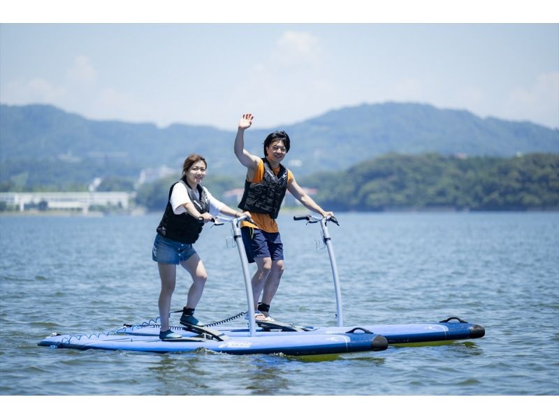 【静岡・浜名湖】スーパーサマーセール2024 / 自転車感覚のペダルSUPで浜名湖ゆったり湖上サイクリング♪の紹介画像