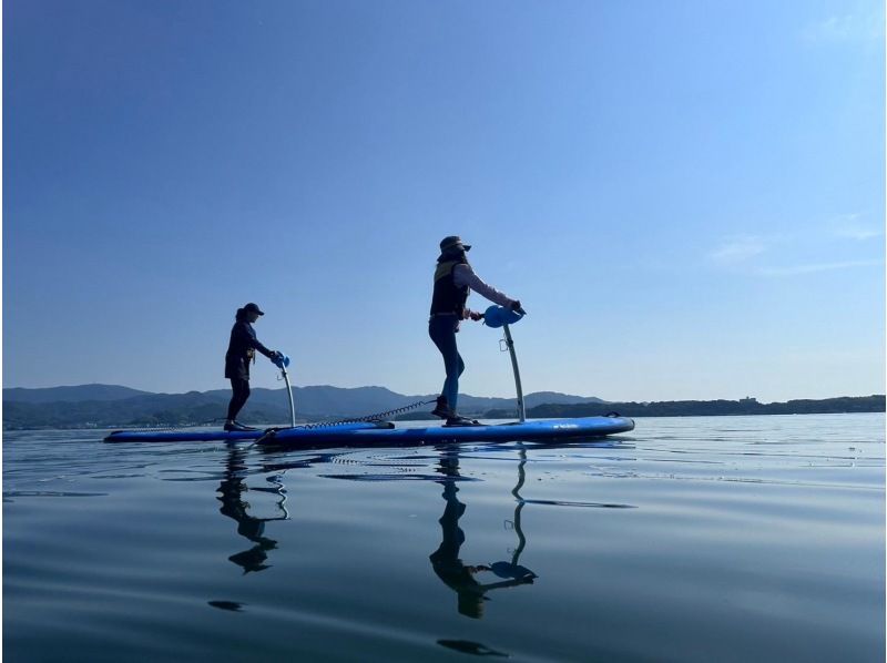 【浜松・浜名湖】自転車感覚のペダルSUPで浜名湖ゆったり湖上サイクリングの紹介画像