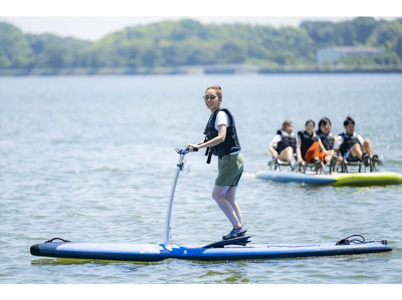 【浜松・浜名湖】自転車感覚のペダルSUPで浜名湖ゆったり湖上サイクリングの紹介画像