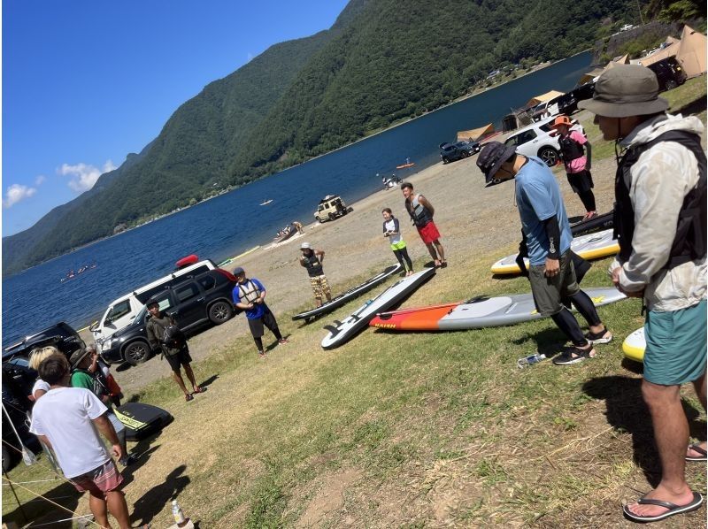【山梨・西湖】！！経験者限定！！大会やレース出場に向けてのスキルアップ！SUPステップアップレッスン♪の紹介画像