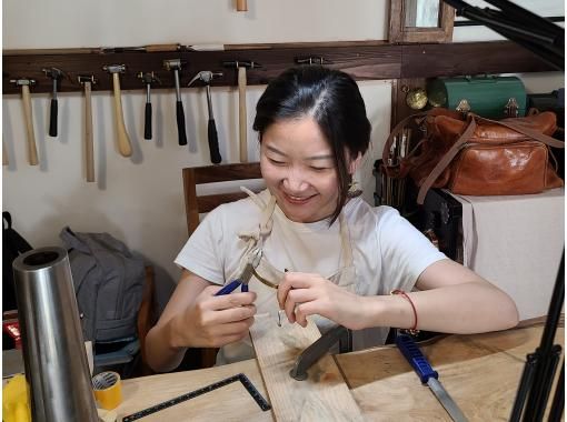 [京都/北区] 90分钟手镯制作体验！银，黄铜！也可雕刻★欢迎初学者、家庭、情侣（可预约至当天上午）の紹介画像