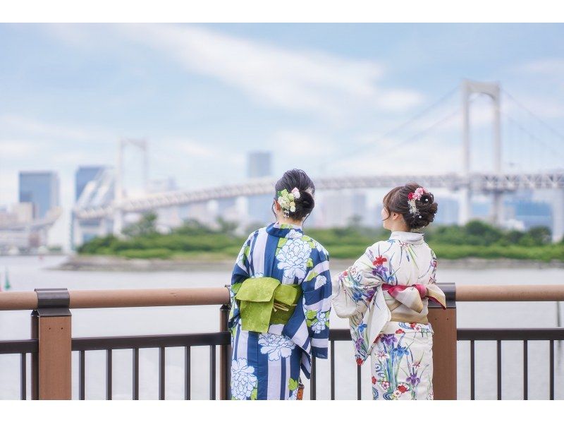 [โตเกียว โอไดบะ] ชุดยูกาตะให้เช่าและแต่งตัวแผน! เดินเล่นรอบโอไดบะ♪の紹介画像