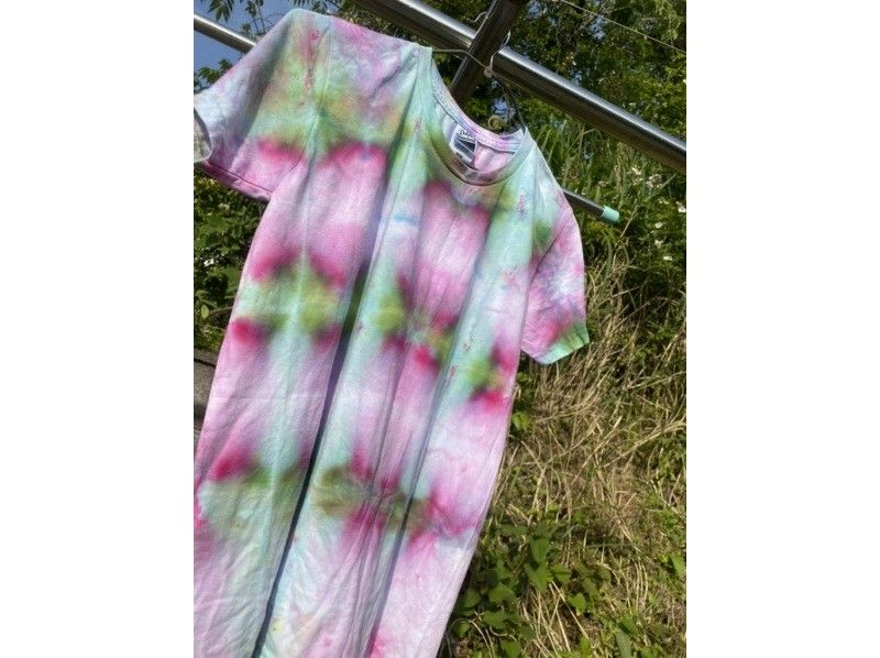 [Tokushima, Oboke and Koboke] Tie-dyeing experience - Dye your own T-shirt! (One T-shirt for free)の紹介画像