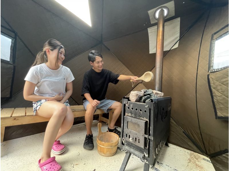 【淡路島】手ぶらでキャンプ・BBQ・サウナ・焚き火！淡路島の絶品食材も食べられる究極のアウトドアプラン！【1組限定】の紹介画像