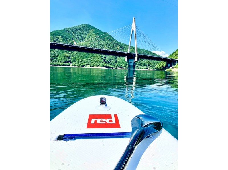 【神奈川・丹沢湖】プライベートツアーで自由にSUP体験！写真も、遊びも自分たちだけの贅沢な時間！初めてでもガイドが付きっきりの安心感！の紹介画像