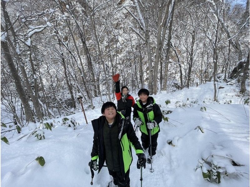 【北海道/札幌雪鞋健行】提供接送服务 - 潜伏着长尾山雀、虾夷松鼠等雪精灵的粉雪森林，或是俯瞰日本三大夜景的雪山“闪闪发光的珠宝盒”の紹介画像