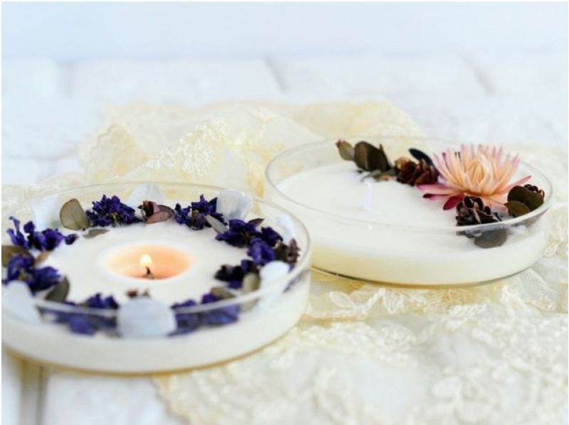 [Kanagawa/Shonan Zushi] Making flower soy candles using natural materials *Recommended for natural lovers♪の紹介画像