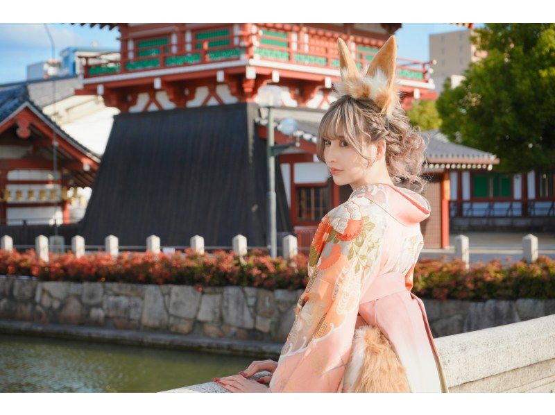 【関西・大阪 / 京都 / 奈良】着物を着て関西エリアの歴史ある都市や自然を楽しみましょう！（浴衣 / 着物1日プラン ヘアセット込）の紹介画像