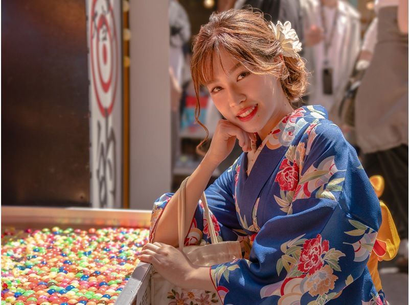 [Kansai / Osaka / Kyoto / Nara] Wear a kimono and enjoy the historical cities and nature of the Kansai area! (Yukata / Kimono 1-day plan Hair styling included)の紹介画像