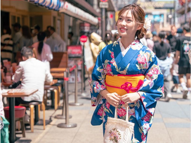 大阪 着物レンタル1日プラン（ヘアセット込・ヘアアクセサリー飾り付け放題）の紹介画像