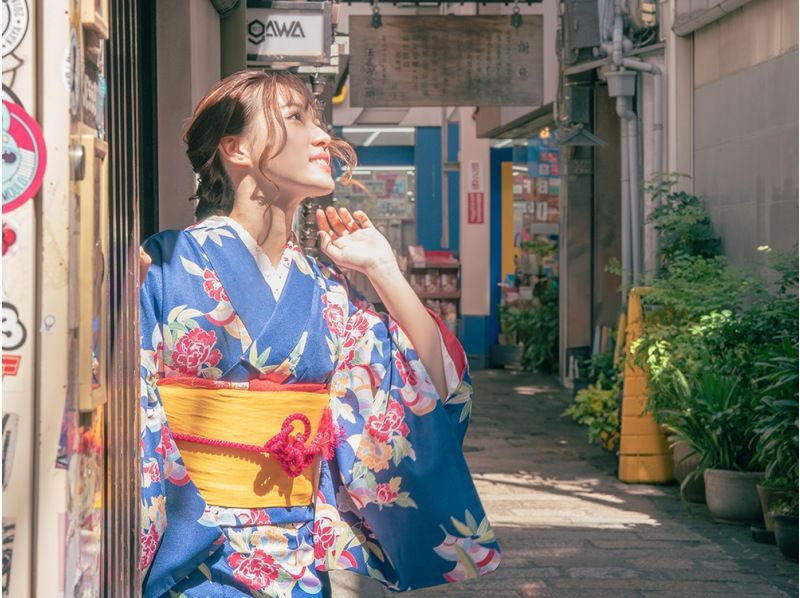 [Kansai / Osaka / Kyoto / Nara] Wear a kimono and enjoy the historical cities and nature of the Kansai area! (Yukata / Kimono 1-day plan Hair styling included)の紹介画像