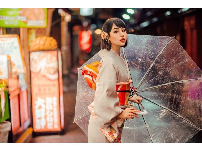 [โตเกียว/ วัดเซ็นโซจิ] ทรงผมยอดนิยมจาก HANAYAKA ประสบการณ์ชุดกิโมโนแท้ฟรีの紹介画像