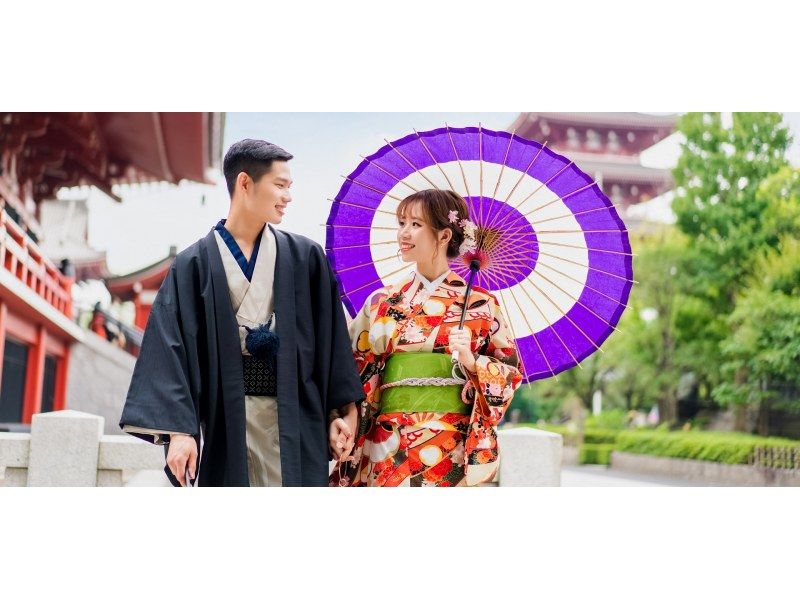 [โตเกียว/ วัดเซ็นโซจิ] ประสบการณ์ชุดกิโมโนและพิธีชงชาวัฒนธรรมญี่ปุ่นแท้ๆโดย HANAYAKAの紹介画像