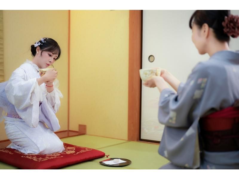 [Tokyo/Sensoji Temple] Kimono & tea ceremony authentic Japanese culture experience provided by HANAYAKAの紹介画像