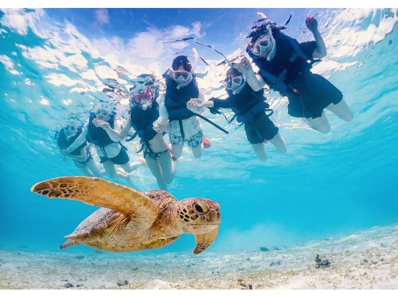 【春休み・GW先取り】宮古島ウミガメシュノーケル《ファミリー・学生》★5歳〜大人まで★高画質写真・動画無料＆手ぶらで参加の紹介画像