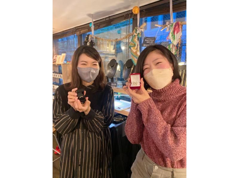 [Osaka/Shinsaibashi] (Silver) Make it by tapping! Authentic accessory making experience《Recommended for couples/women/beginners too! 》の紹介画像