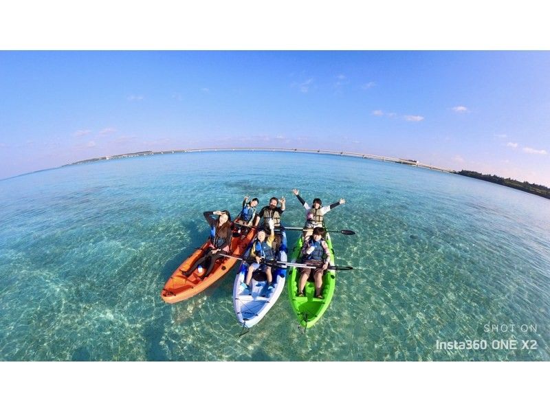 【沖縄・宮古島】幻の島『ユニの浜』シーカヤックツアー♪のんびり自由時間で絶景を堪能！ドローン撮影も！通年開催（約2時間）の紹介画像