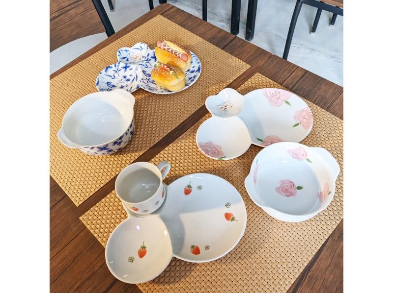 [Saga/Ureshino] Easy to try even for the first time! Paste painting experience ~ “Three-piece plate & free cup set plan” with shopping coupon ♪の紹介画像