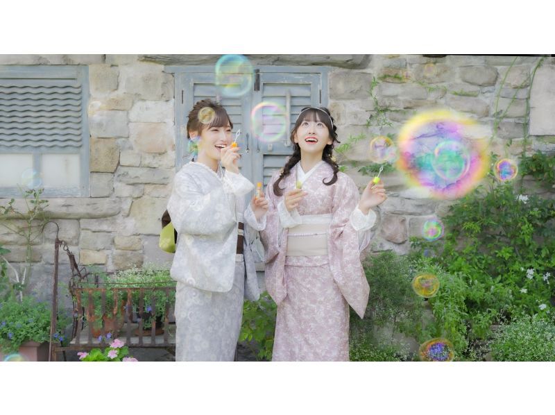 [福冈/天神]★非常受欢迎的复古摩登★享受与古董和服的搭配♪の紹介画像