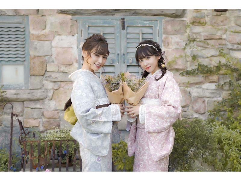 [Osaka/Umeda] ★Kimono set & hair set & dressing plan included! Free umbrella rental on rainy days♪の紹介画像