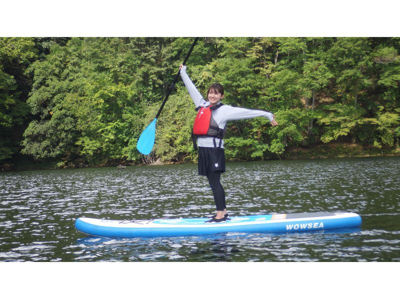 SUP tour [Gunma/Minakami] Would you like to enjoy a SUP tour at Lake Minakami? Activities that children can tryの紹介画像