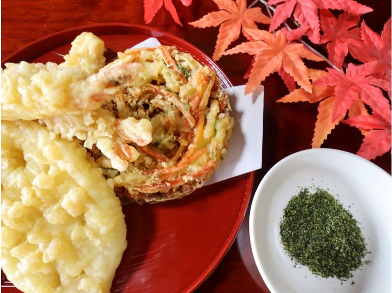 [Kyoto] A set plan for tea picking, tea soba making, and tea leaf tempura making in Wazuka, a famous Uji tea production area! Comes with a souvenir of Japan's first Wazuka tea spice "edible tea"!の紹介画像