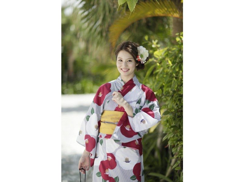 [Okinawa/Naha] Oguri Kimono Salon's original Kyoto yukata rental next day return plan!の紹介画像