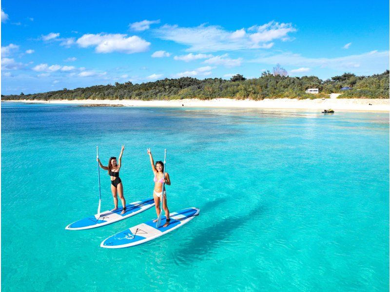 [Sure to look great on social media] SUP on the stunning Miyako blue beach! ★Popular activity★ Free photo data! ★Beginners welcome! ★の紹介画像