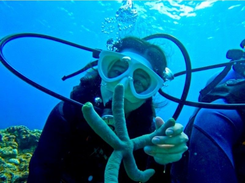 【沖縄恩納村‐青の洞窟☆体験ダイビング】初心者でも大丈夫！ライセンスがなくても体験可能♪友達•カップル•家族•ソロ活、みんなで水中体験⭐︎の紹介画像