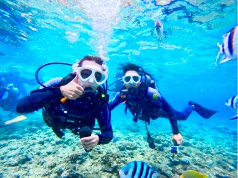 【沖縄恩納村‐青の洞窟☆体験ダイビング】初心者でも大丈夫！ライセンスがなくても体験可能♪友達•カップル•家族•ソロ活、みんなで水中体験⭐︎の紹介画像