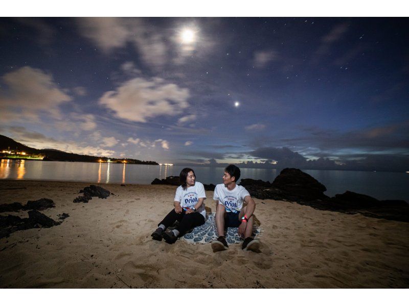 <Okinawa/Onna Village> Starry sky photo and space stroll in Kibogaoka Beach Photo taken for each participant ☆彡 Spring sale underwayの紹介画像