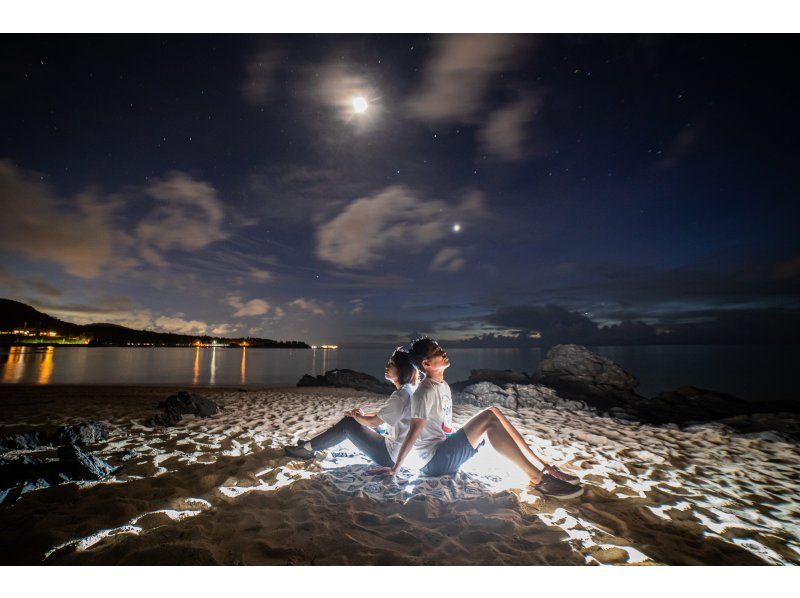 ＜Okinawa, Onna Village＞ Starry sky photo and space walk at Kibougaoka Beach Photo shoot for each participant ☆ Photo shoot with the stars in the background for each participant ☆ From families to couples, friendsの紹介画像