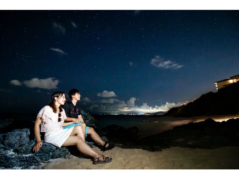 ＜Okinawa, Onna Village＞ Starry sky photo and space walk at Kibougaoka Beach Photo shoot for each participant ☆ Photo shoot with the stars in the background for each participant ☆ From families to couples, friendsの紹介画像