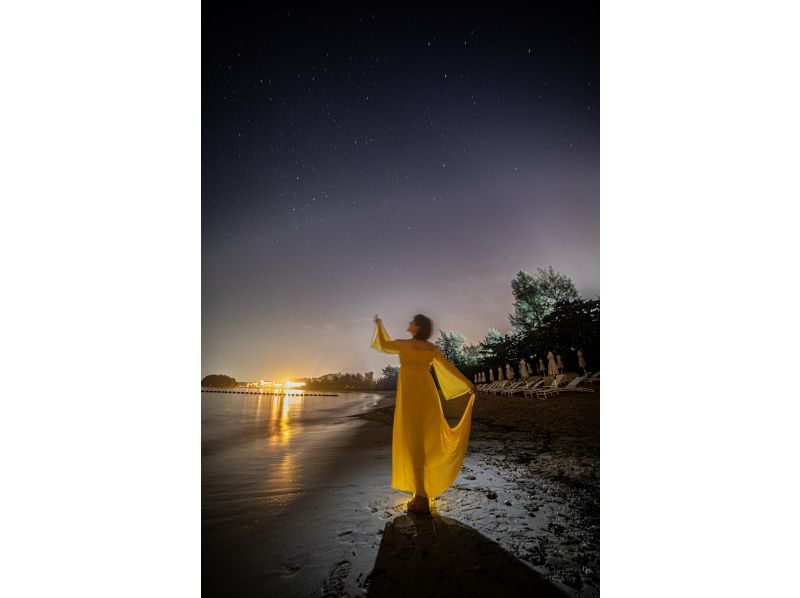 ＜Okinawa, Onna Village＞ Starry sky photo and space walk at Kibougaoka Beach Photo shoot for each participant ☆ Photo shoot with the stars in the background for each participant ☆ From families to couples, friendsの紹介画像